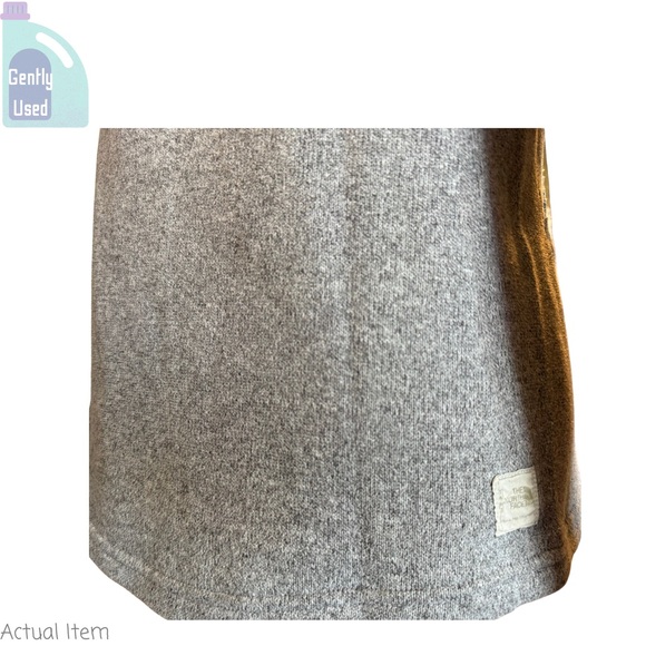 The North Face Gray Toggle Collar Fleece Sweater Pullover Size Medium 🩶 - Picture 3 of 7